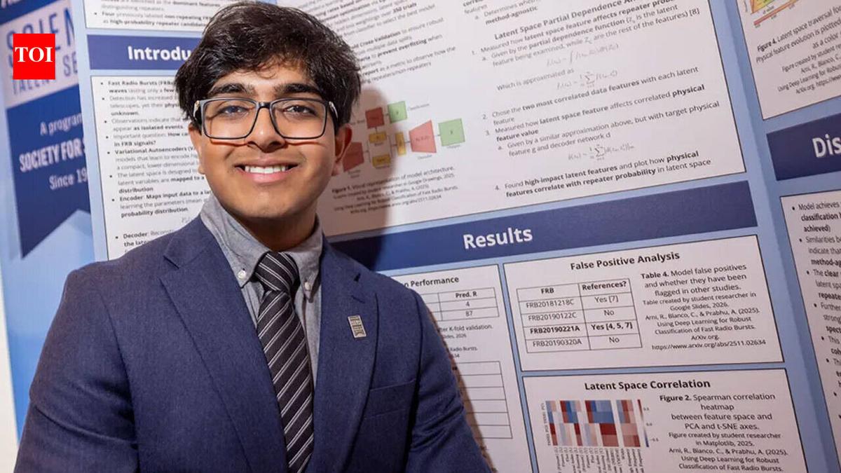 Rohan Arni, 17, used deep learning to study mysterious space signals with 98% accuracy; now he is a US Regeneron STS fin