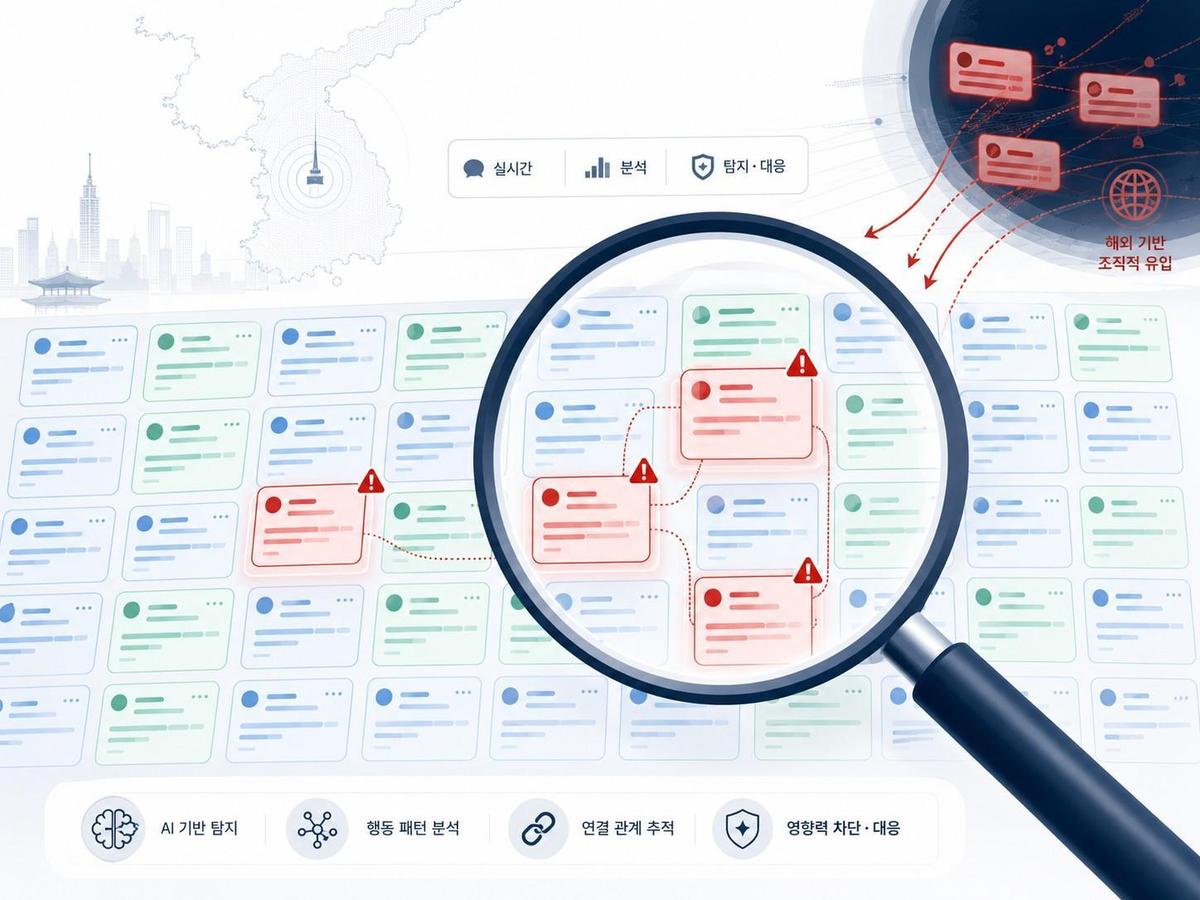 KAIST study flags 24,000 online accounts suspected of foreign-linked influence