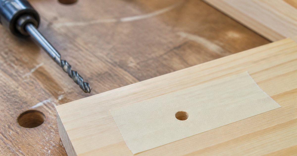 Il nastro di carta salva il lato bello del legno