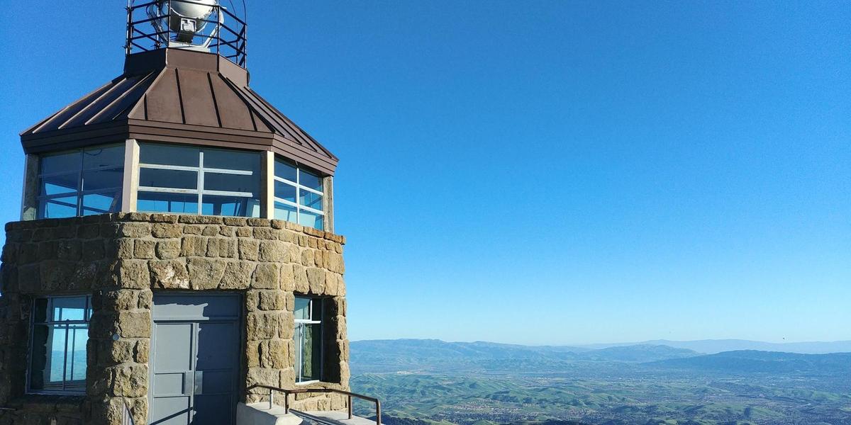 Morning at Mount Diablo State Park Summit Building