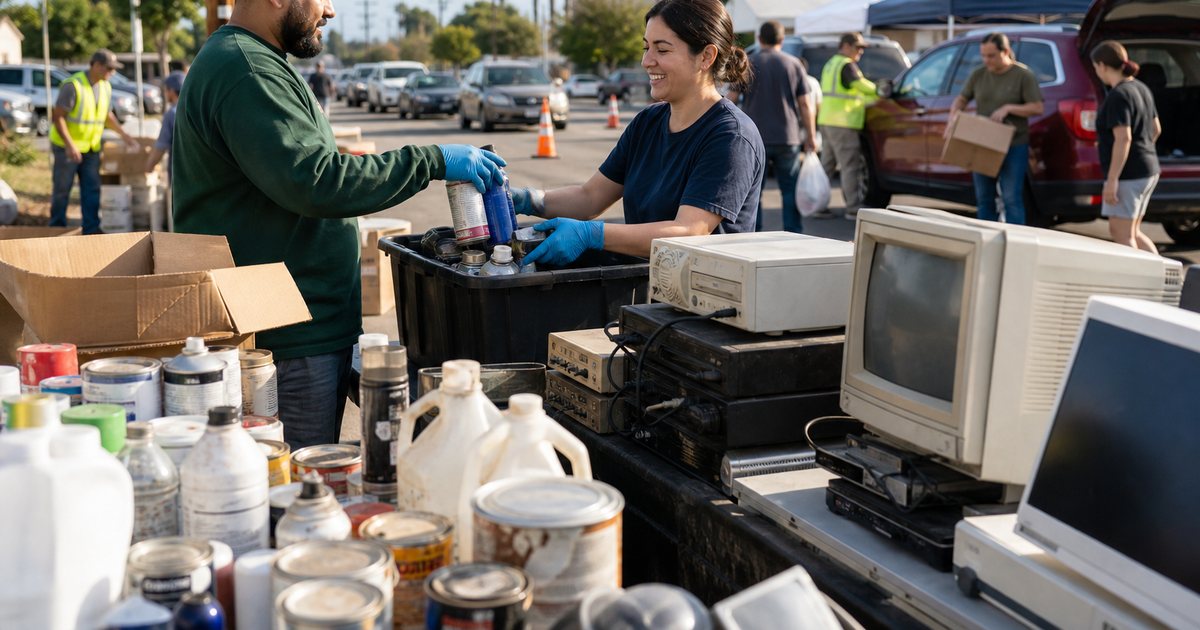 City of Lynwood Free HHW and E-Waste Collection Event on October 3 — October 3, 2026 — Lynwood City Streets — intersection of Butler Avenue and Bellinger Street, Lynwood